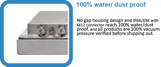 100% Water/Dust Proof | Wincomm WTP-8J66 Series Panel PCs 100% Water/Dust Proof | Wincomm WTP-8J66 Series Panel PCs