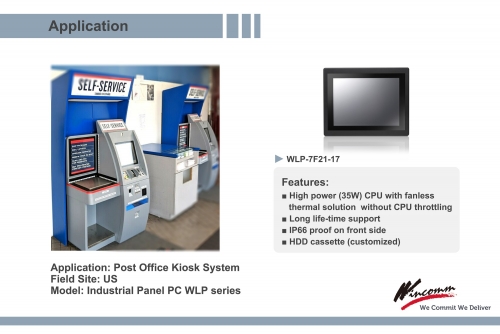 WLP-7F20 15 Inch Panel Mount P-Cap Touch PC